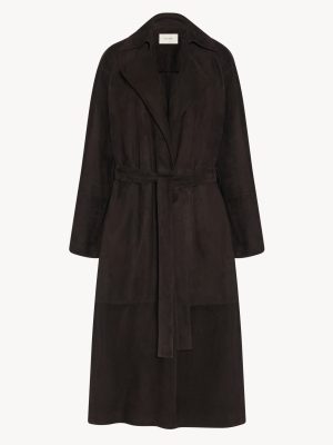 Solana Coat in Suede