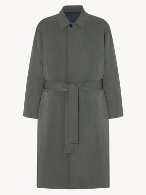 Tarian Coat in Silk and Virgin Wool