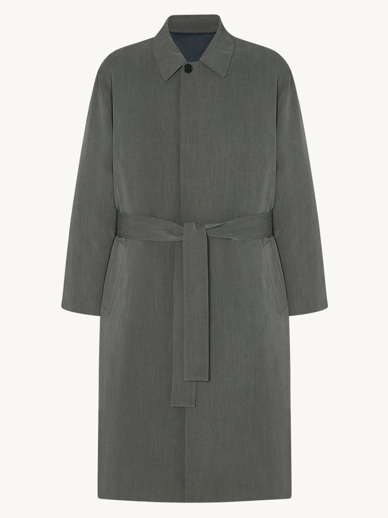 Tarian Coat in Silk and Virgin Wool