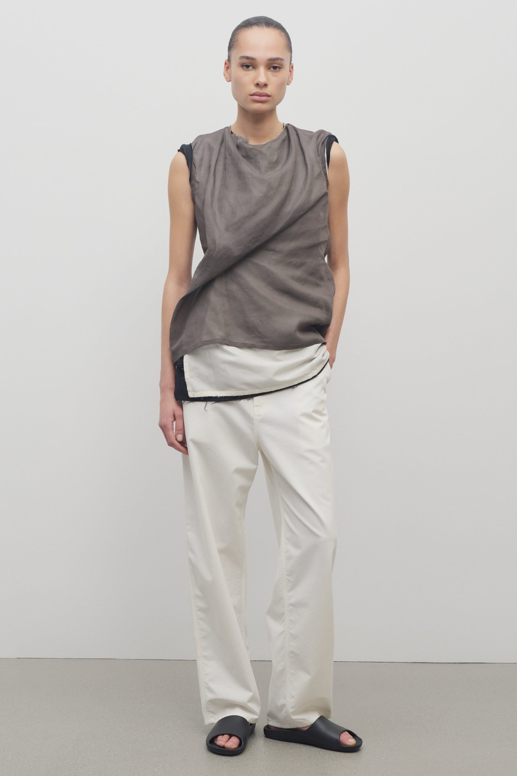 Sharka Pant in Cotton and Cashmere - Image 3