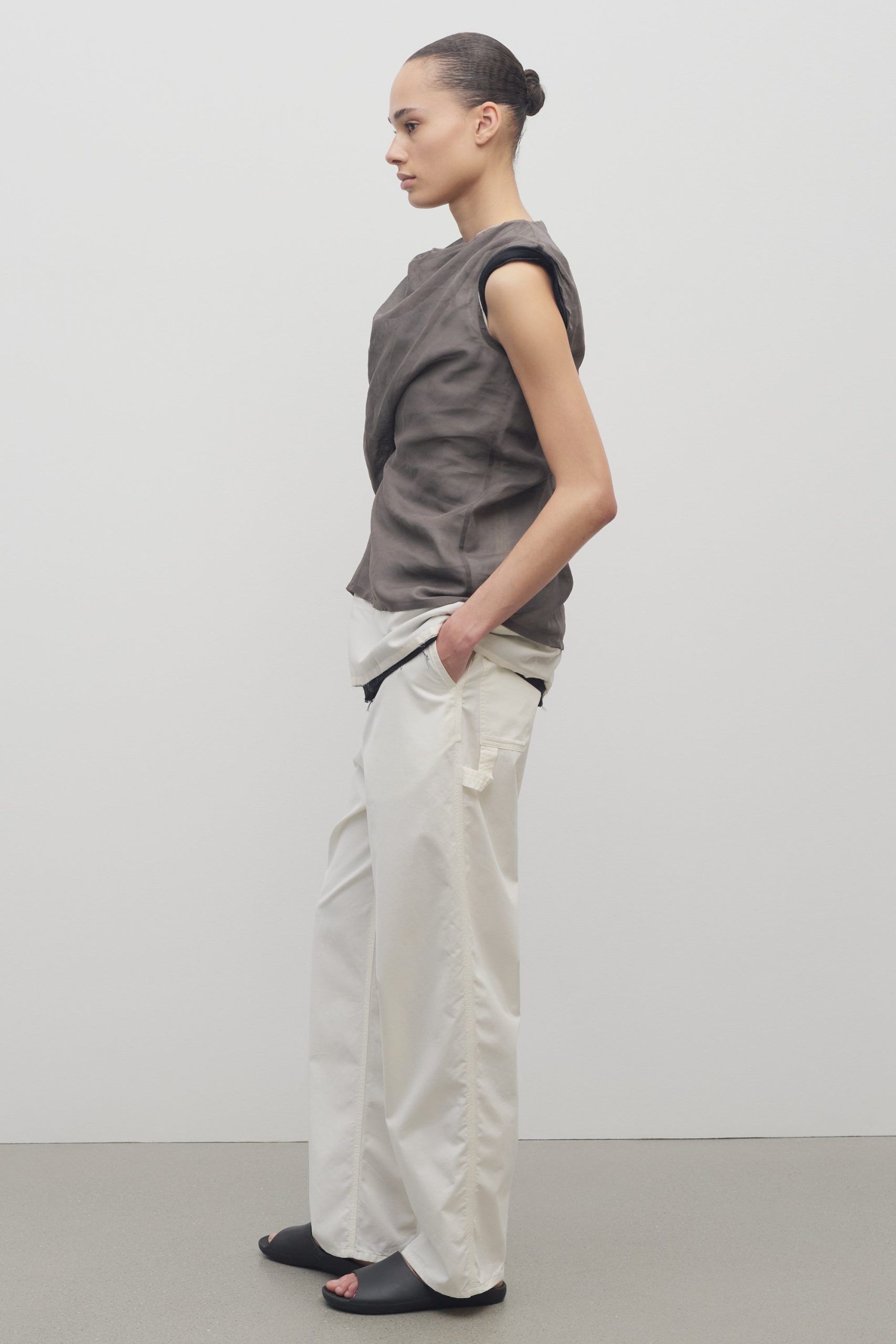 Sharka Pant in Cotton and Cashmere - Image 4
