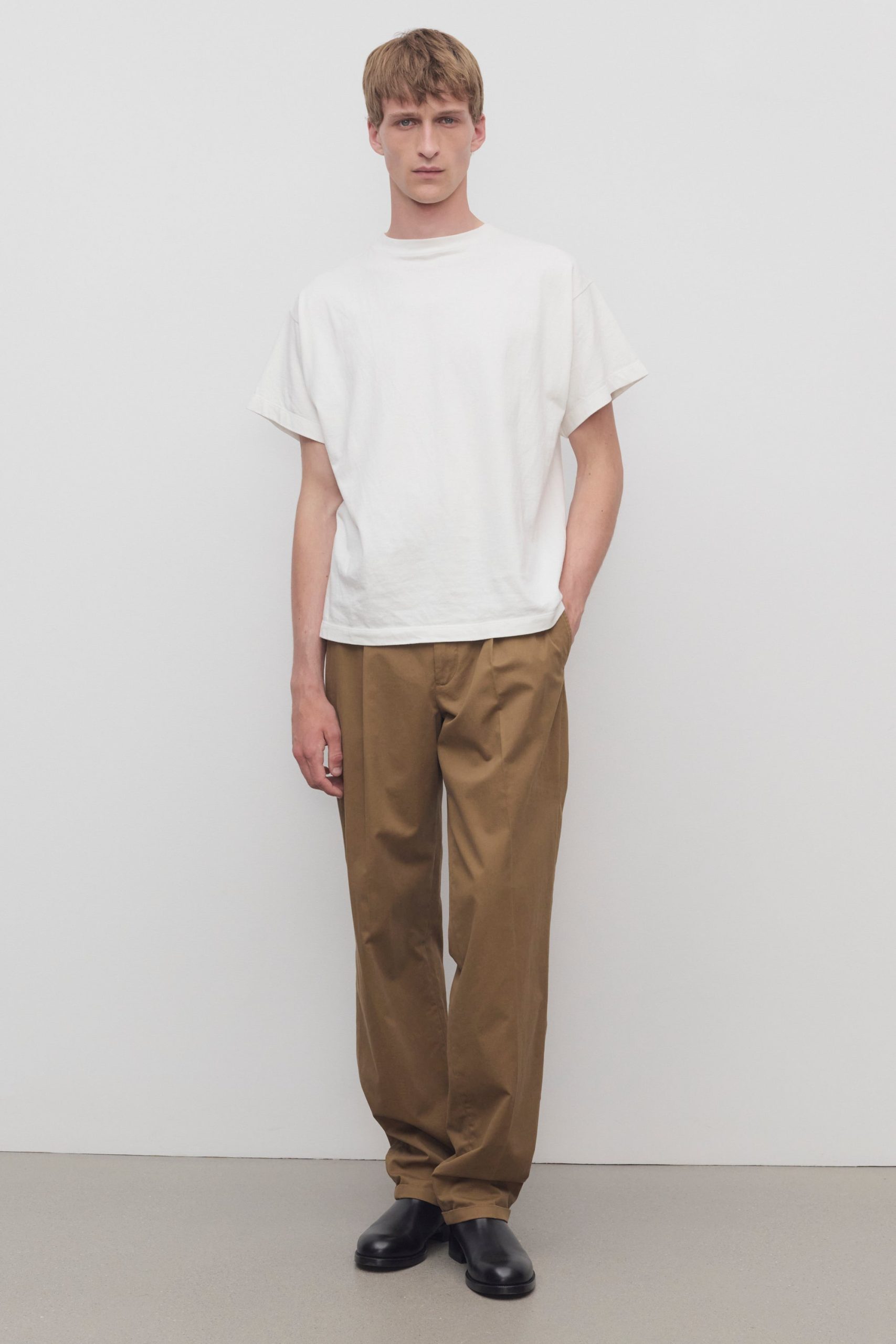 Belamy Pant in Cotton and Cashmere - Image 3