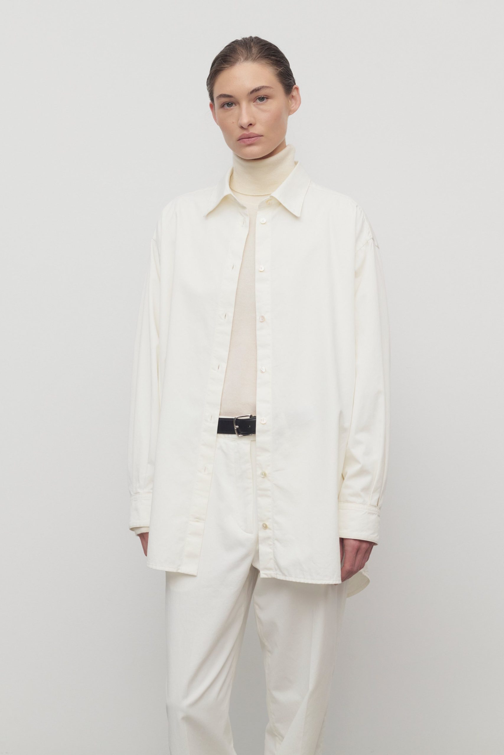 Luka Shirt in Cotton and Cashmere - Image 3