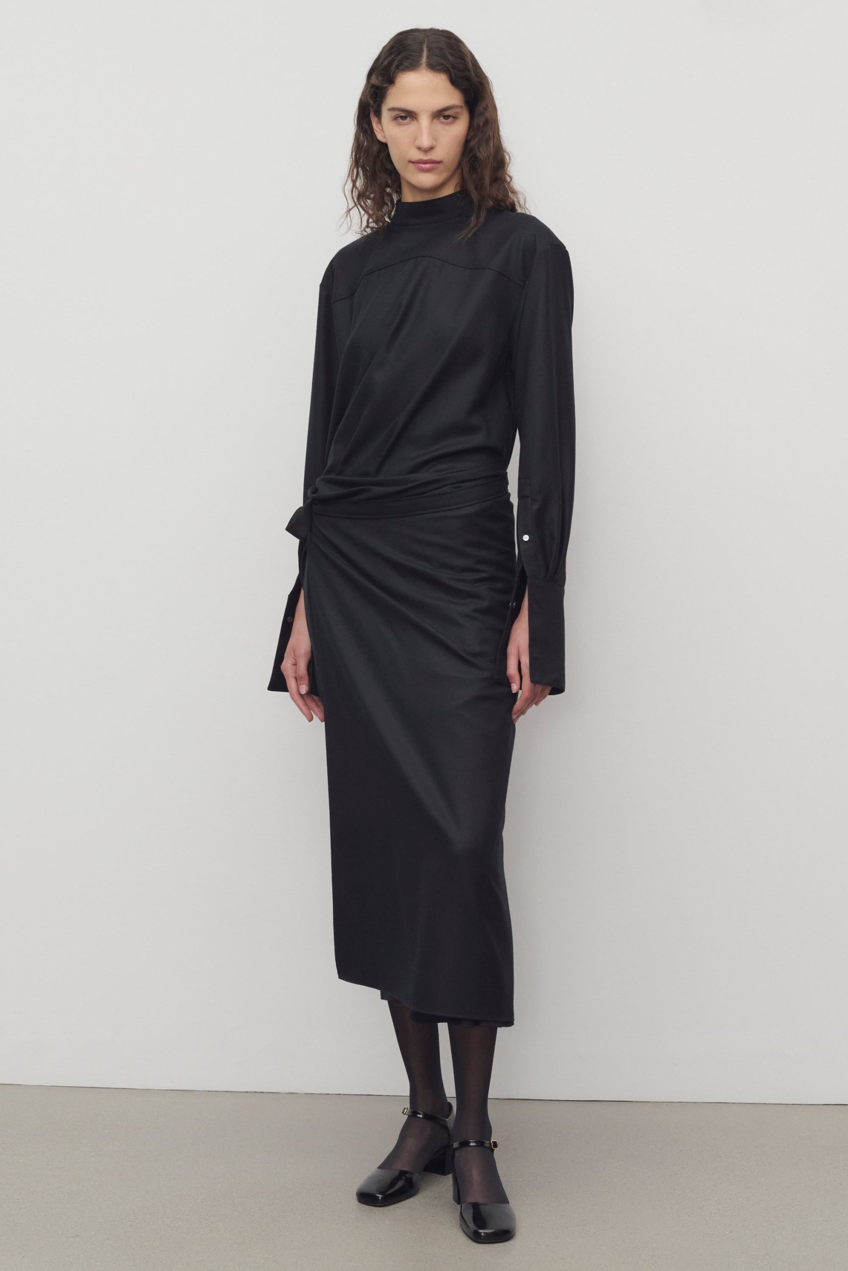 Thalassa Dress in Virgin Wool - Image 3