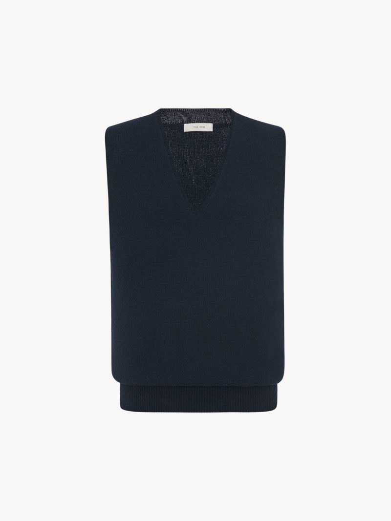 Cowen Vest in Virgin Wool and Cotton