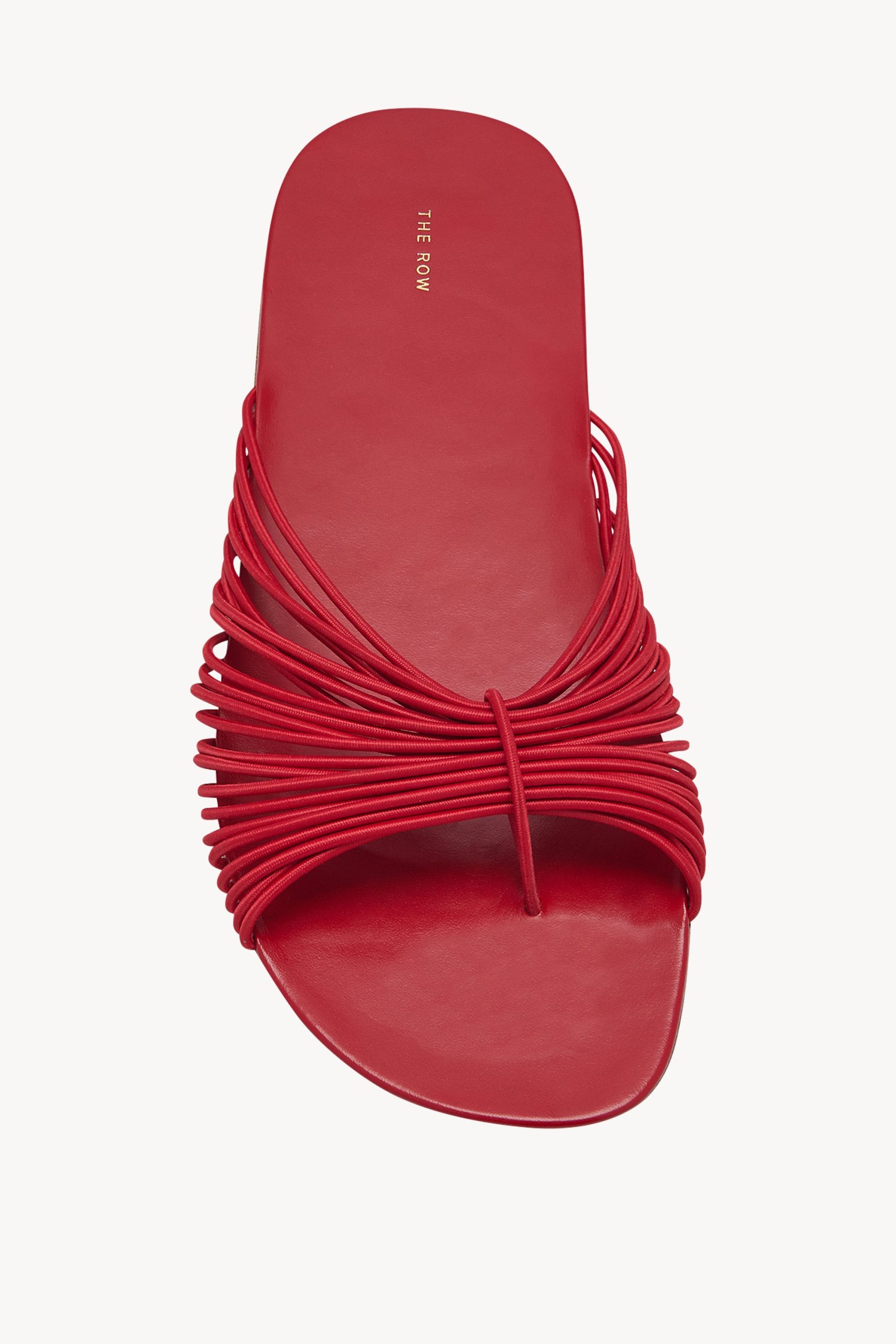 Sara Slide Sandal in Elastic and Leather - Image 3