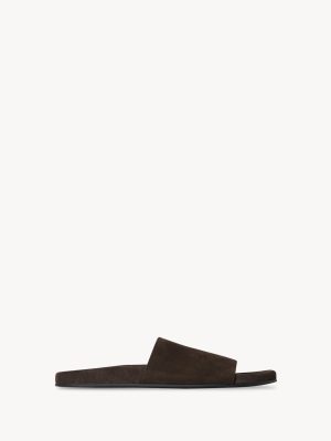 Hugh Slide in Suede