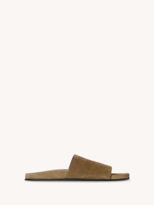 Hugh Slide in Suede