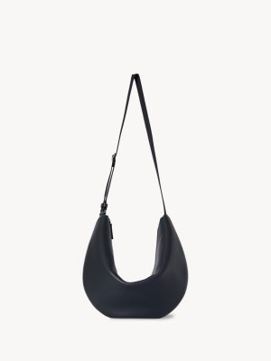 Crossbody Crescent Bag in Leather