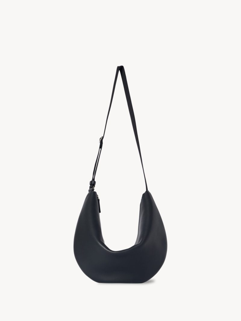 Crossbody Crescent Bag in Leather