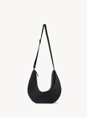 Crossbody Crescent Bag in Leather