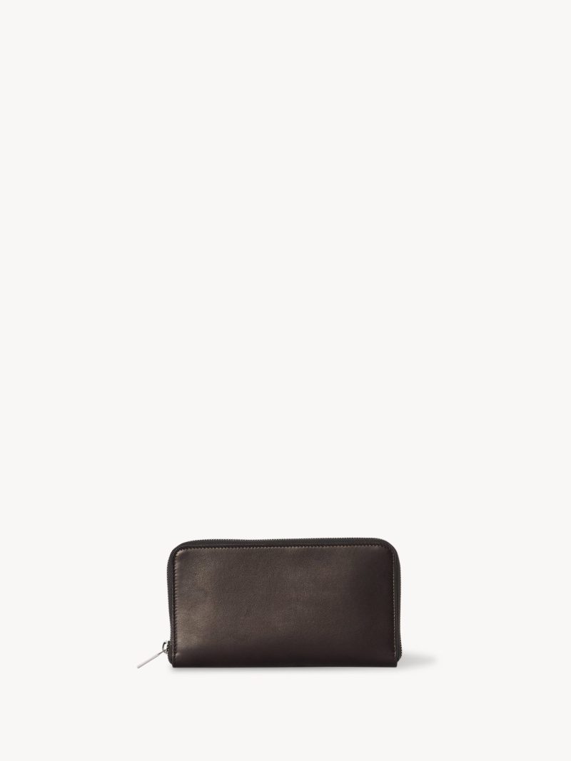 Large Zip Wallet in Leather