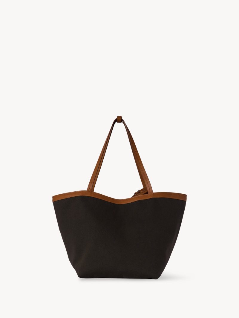 Park Tote Three Canvas Bag in Cotton and Leather